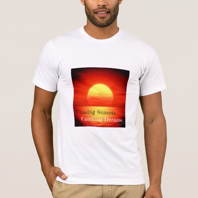 Chasing Sunset, Fånga drömmar T Shirt (Framsida)