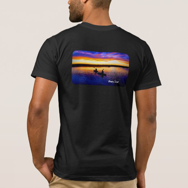 Chasing Sunset Kayak Jersey Cotton Tee | Unisex (Baksida)