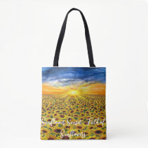 Chasing Sunsets: Solros Fält Dreams Tote