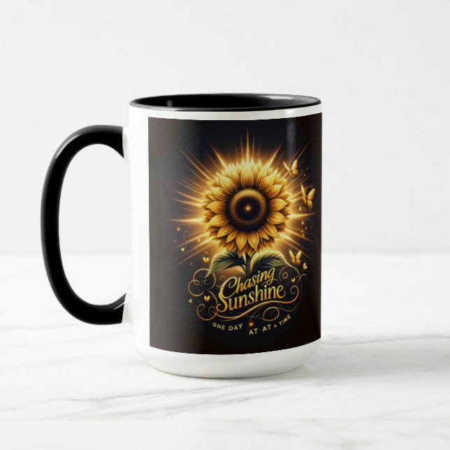 Chasing Sunshine Mugg - Inspiring Coffee Kopp (Vänster)