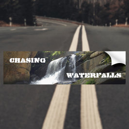 Chasing Waterfalls Mountains Photographic Bildekal