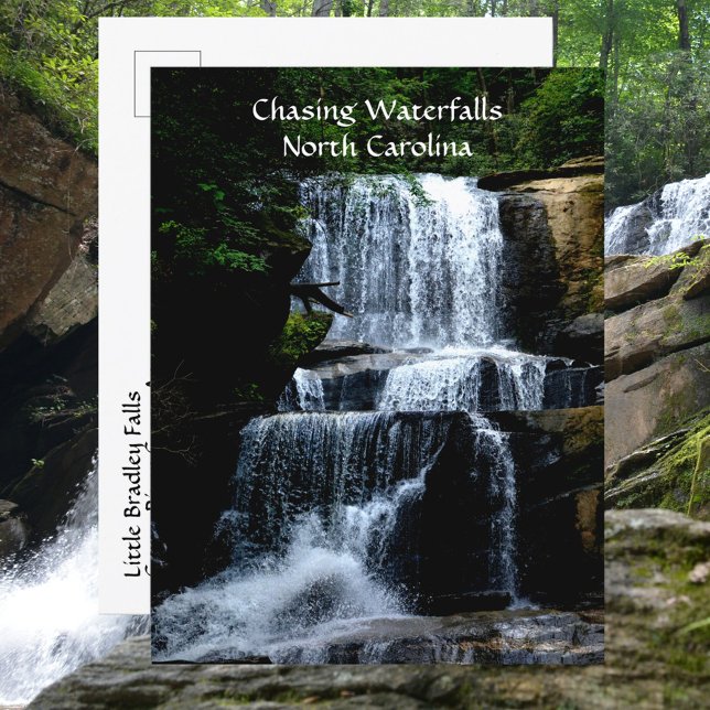 Chasing Waterfalls North Carolina Mountains Photo Vykort (Skapare uppladdad)