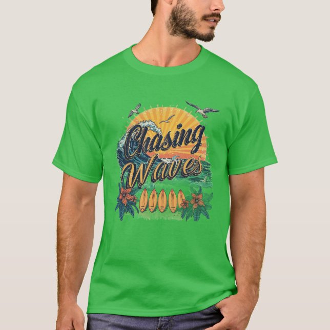 Chasing Waves T-Shirt (Framsida)