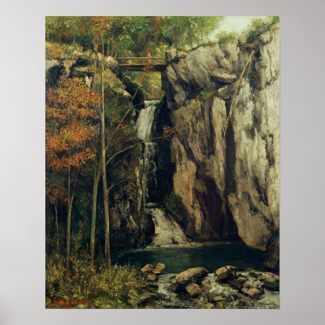 Chasm vid Conches, 1864 Poster (Framsidan)