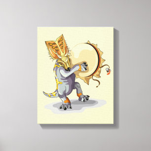Chasmosaurus Dancing A Shaman Ritual Canvastryck