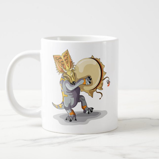 Chasmosaurus Dancing A Shaman Ritual Jumbo Mugg (Vänster)