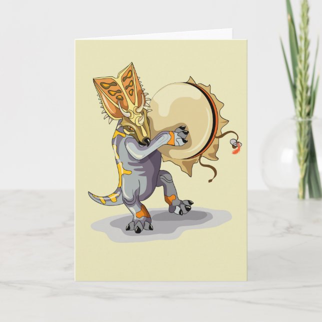 Chasmosaurus Dancing A Shaman Ritual Kort (Framsida)