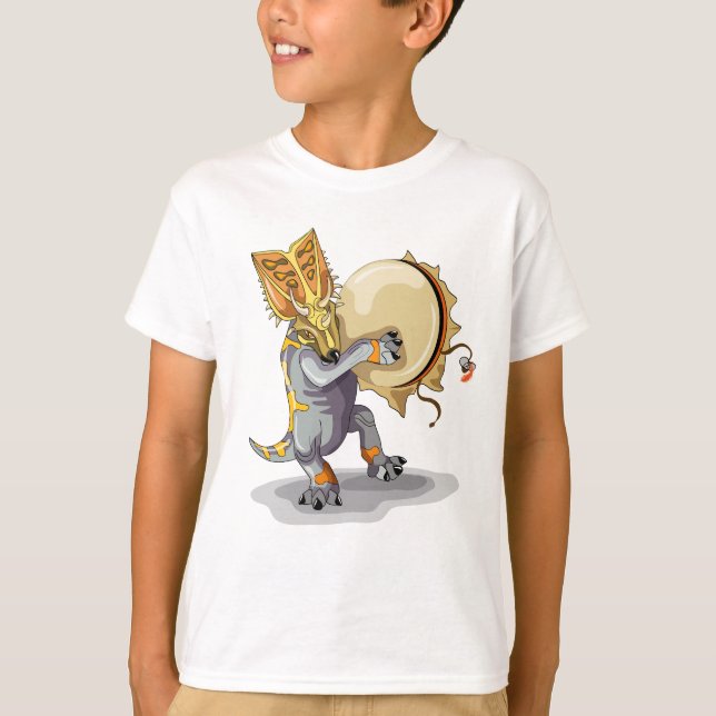 Chasmosaurus Dancing A Shaman Ritual T Shirt (Framsida)