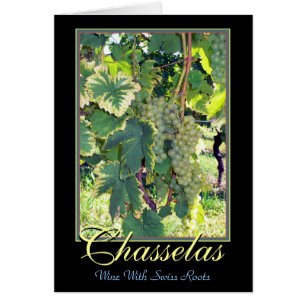 Chasselas - vitvin med schweizare rotar - Rolle Hälsningskort