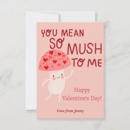 Chassroom-anteckningskort för Valentine Note Card Inbjudningar