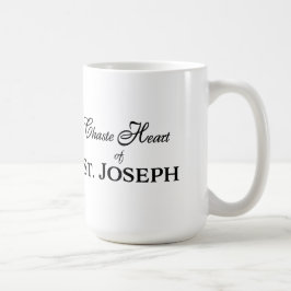 Chaste Heart of St. Joseph: Stached Glass Version Kaffemugg