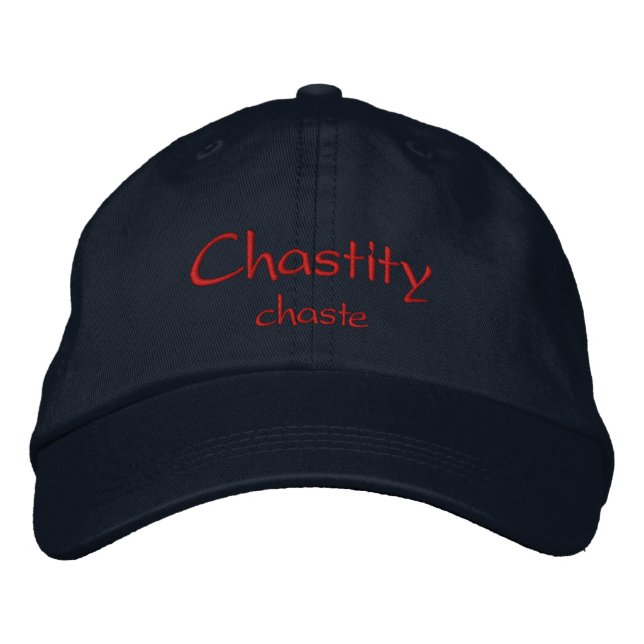 Chastity Namn Cap / Hat Broderad Keps (Framsida)