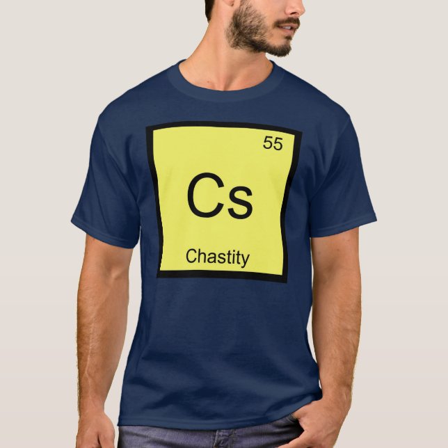 Chastity Namn kemi Inslag Periodic Bord T-shirt (Framsida)