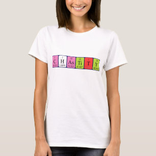 Chastity periodisk skjorta bord namn tee shirt