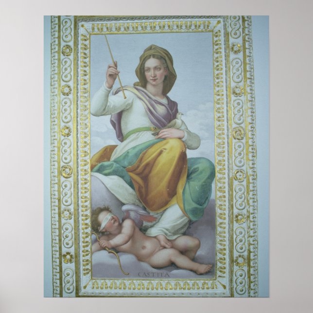 Chastitys förbund (fresco) poster (Framsidan)