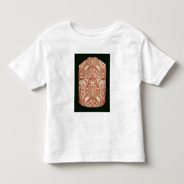 Chasublen snöre mönstrade silke, fransk, c.1720 t shirt (Framsida)