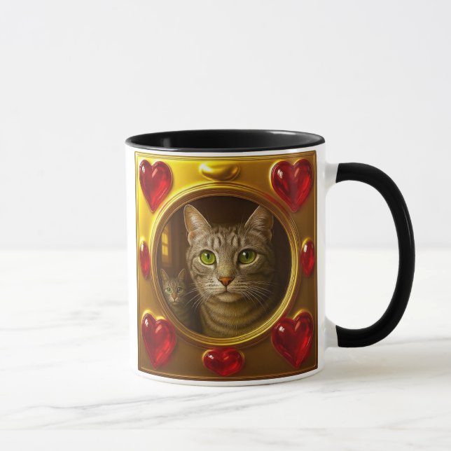 chat amour doré mugg (Höger)