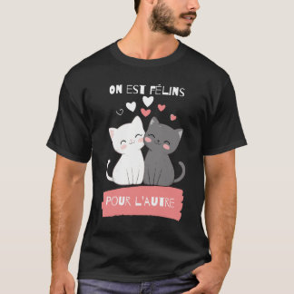 Chat amoureux Vibes félines T Shirt