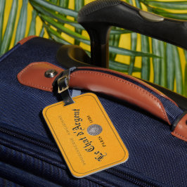 Chat d'Argent Voyage Orange Resväska Bagagebricka