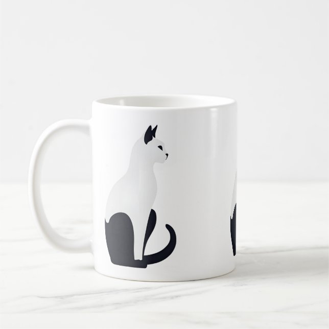 chat élégant kaffemugg (Vänster)
