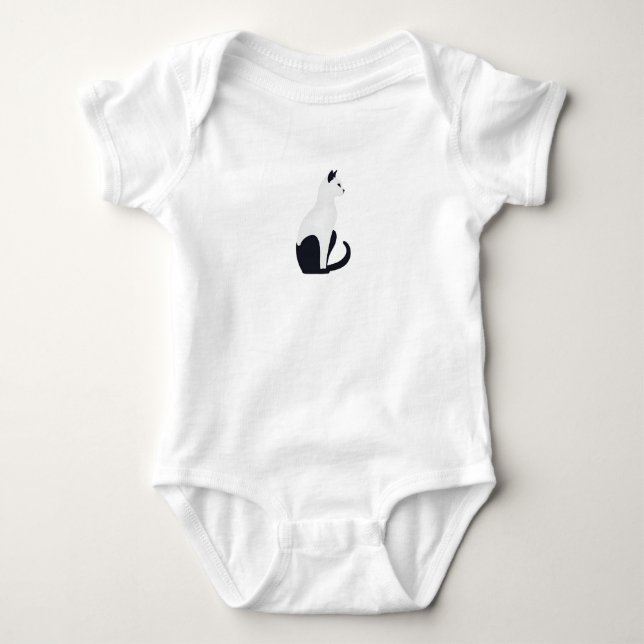 chat élégant t shirt (Framsida)
