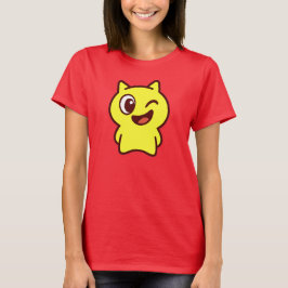 Chat jaune cartoon trop drôle. t shirt