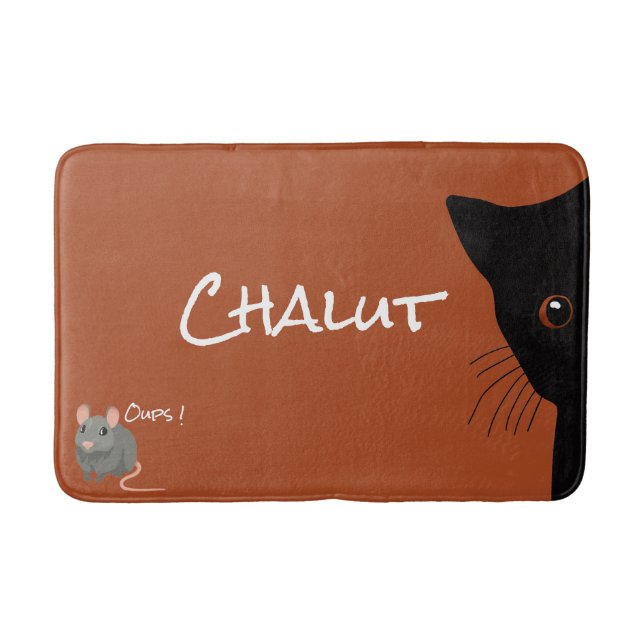 chat noir et souris badrumsmatta (Framsidan)