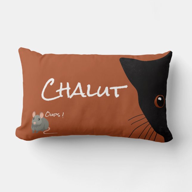 chat noir et souris lumbarkudde (Framsida)