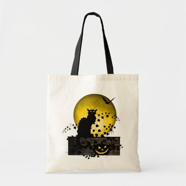 Chat Noir Halloween Tygkasse (Framsidan)