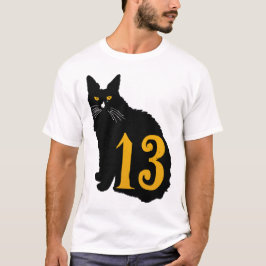 chat noir numero old school tattoo 13 t shirt