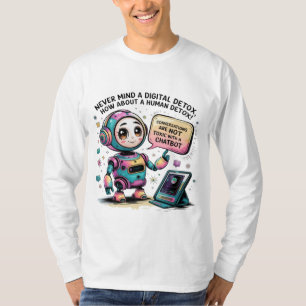 Chatbot är ett mänskligt, icke-digitalt Detox Toxi T Shirt