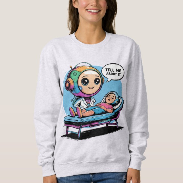 Chatbot Memes Ai Therapist Chatbot T Shirt (Framsida)