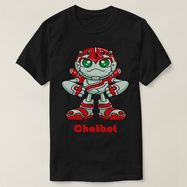 Chatbot Robot 1 T Shirt (Design framsida)
