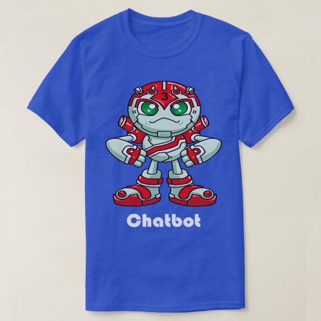 Chatbot Robot 2 T Shirt (Design framsida)