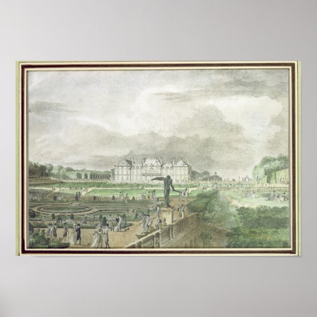 Chateau and Garden of Sceaux Poster (Framsidan)