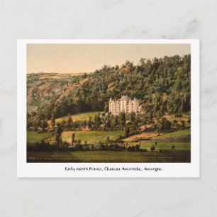 Chateau Anteroche 1900's Vintage Frankrike Vykort