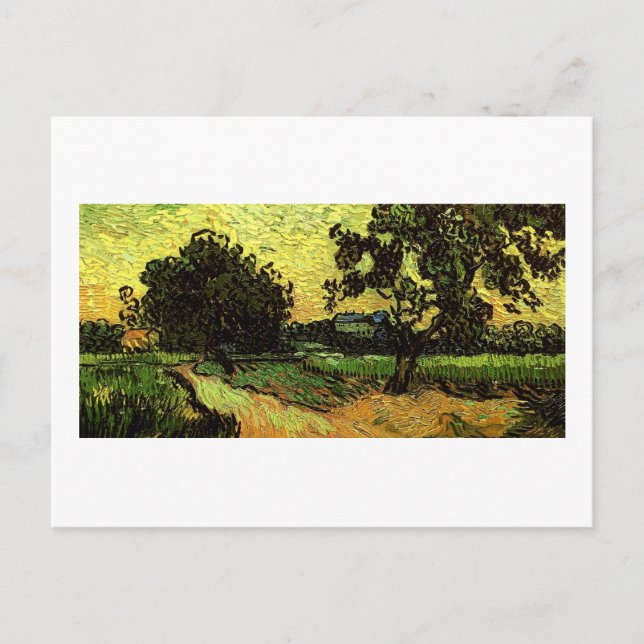 Chateau Auvers Ligcape Twilight Van Gogh Bra Vykort (Framsida)