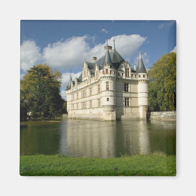 Chateau av Azay-le-Rideau, Indre-et-Loire, 2 Magnet (Framsidan)