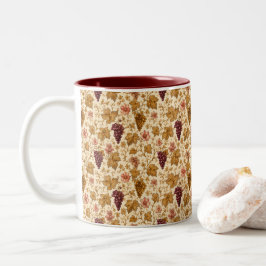 Château Bordeaux Botanical Grapes Mug Två-Tonad Mugg