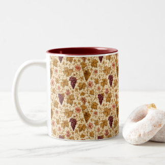 Château Bordeaux Botanical Grapes Mug Två-Tonad Mugg