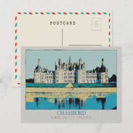 Château Chambord i Loire-dalen, Frankrike Vykort