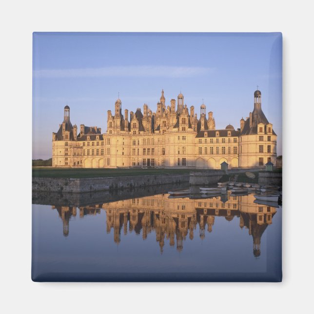 Chateau Chambord, Loire Valley, Frankrike Magnet (Framsidan)
