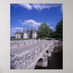 Chateau Chambord, Loire Valley, Frankrike Poster