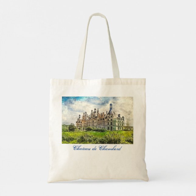 Chateau Chambord och Chateau Chenonceau Tygkasse (Baksida)
