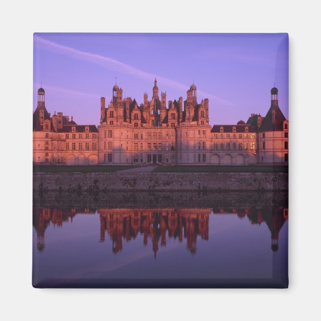 Chateau Chambord vid solnedgång, Loire Valley, Fra Magnet (Framsidan)