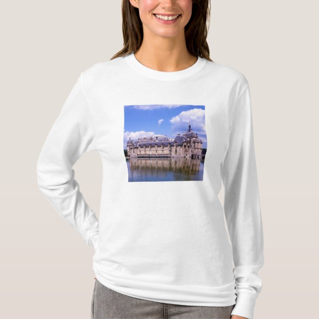 Chateau Chantilly, Oise, Frankrike T Shirt (Framsida)