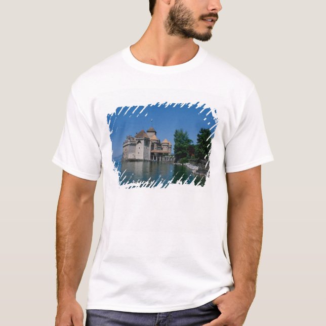 Chateau Chillon, Genèvesjön, Vaud kanton, T-shirt (Framsida)