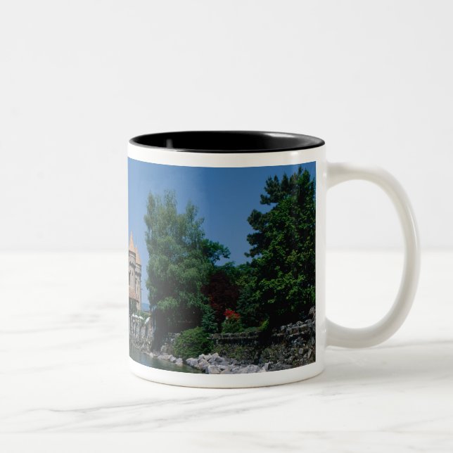 Chateau Chillon, Genèvesjön, Vaud kanton, Två-Tonad Mugg (Höger)