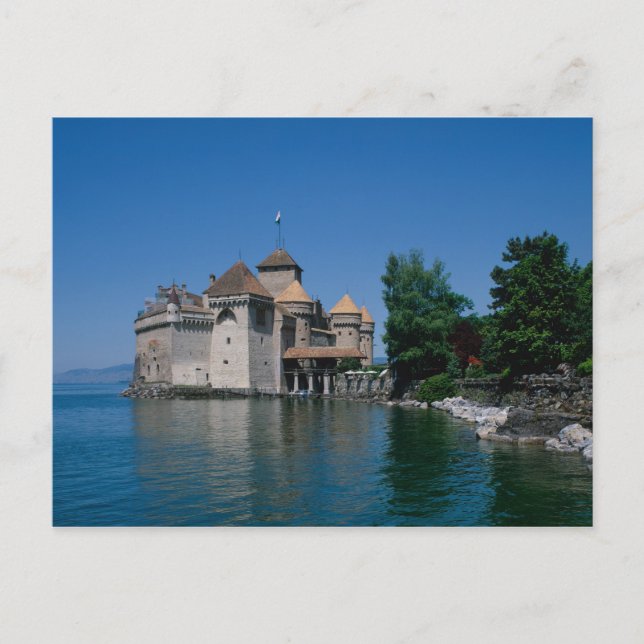 Chateau Chillon, Sjö Genève, Vaud Canton Vykort (Framsida)
