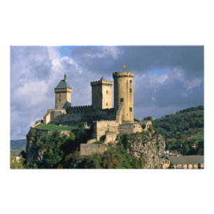 Chateau Comtal Chateau av grevarna av Fototryck